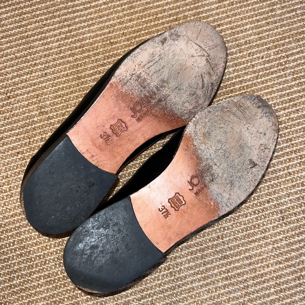 Joan & David Black Leather Horsebit Loafer Handmade in Italy - Picture 4 of 8